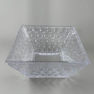 Tiffany & Co. Basket Weave Crystal Bowl